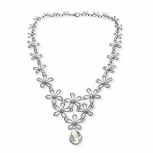 Glass, Austrian Crystal Necklace (18-20 in)